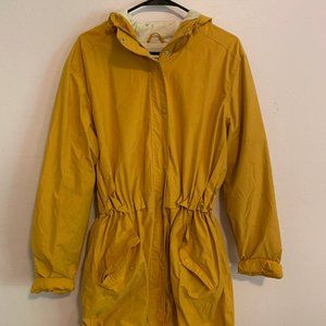 Yellow Knee Length Jacket